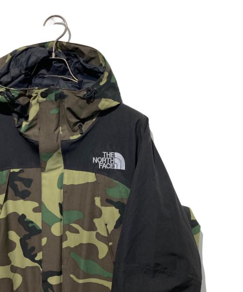 THE NORTH FACE（ザ ノース フェイス）THE NORTH FACE (ザ ノース フェイス) NOVELTY MOUNTAIN JACKET グリーン×ブラック サイズ:Lの古着・服飾アイテム