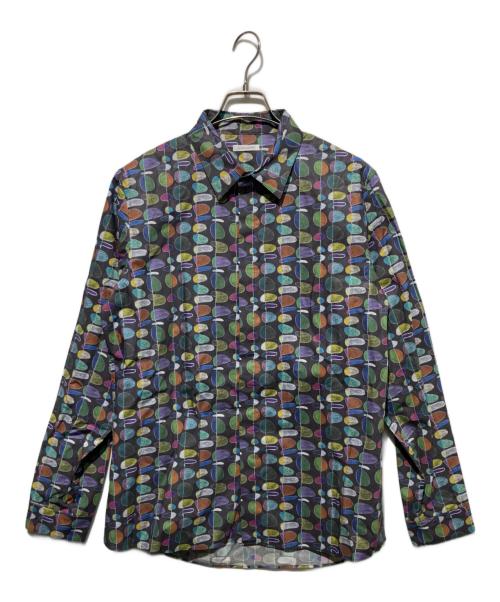 HERALBONY（ヘラルボニー）HERALBONY (ヘラルボニー) クラシックシャツ「葉っぱ」 グレー サイズ:Mの古着・服飾アイテム