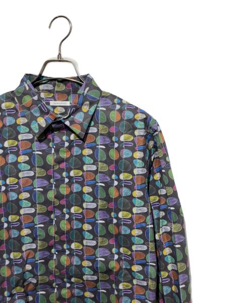 HERALBONY（ヘラルボニー）HERALBONY (ヘラルボニー) クラシックシャツ「葉っぱ」 グレー サイズ:Mの古着・服飾アイテム