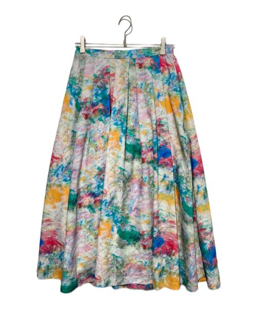HERALBONY（ヘラルボニー）HERALBONY (ヘラルボニー) フレアスカート「無題(春)」 マルチカラー サイズ:Mの古着・服飾アイテム