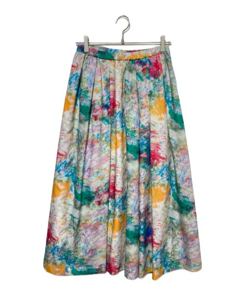 HERALBONY（ヘラルボニー）HERALBONY (ヘラルボニー) フレアスカート「無題(春)」 マルチカラー サイズ:Mの古着・服飾アイテム