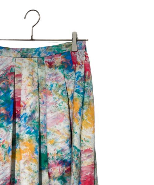 HERALBONY（ヘラルボニー）HERALBONY (ヘラルボニー) フレアスカート「無題(春)」 マルチカラー サイズ:Mの古着・服飾アイテム