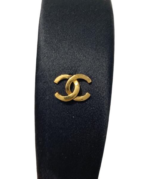 CHANEL（シャネル）CHANEL (シャネル) ココマークカチューシャ ブラックの古着・服飾アイテム