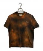 LACOSTEラコステ）の古着「タイダイTシャツ」｜ブラック×オレンジ