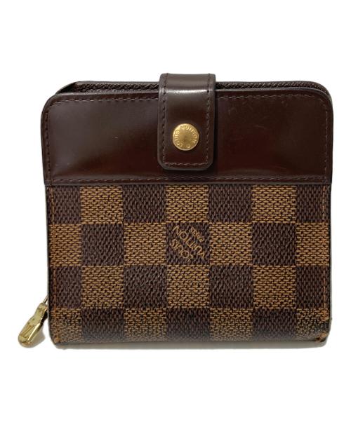 LOUIS VUITTON（ルイ ヴィトン）LOUIS VUITTON (ルイ ヴィトン) コンパクトジップウォレット ブラウンの古着・服飾アイテム