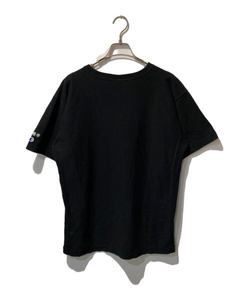Champion（チャンピオン）Champion (チャンピオン) BlackEyePatch (ブラックアイパッチ) プリントTシャツ ブラック サイズ:Lの古着・服飾アイテム