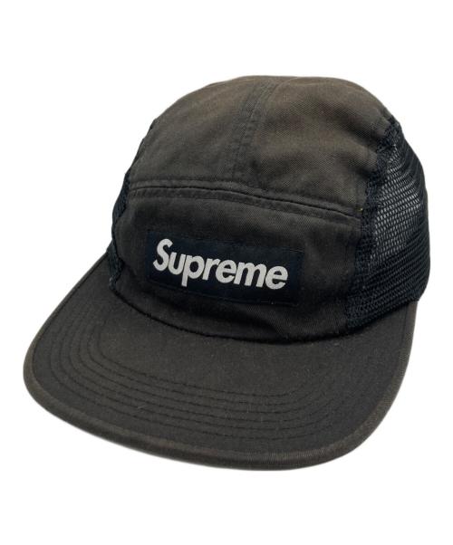 SUPREME（シュプリーム）Supreme (シュプリーム) Mesh Side Panel Camp Cap ブラックの古着・服飾アイテム