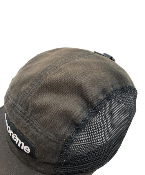 SUPREME（シュプリーム）Supreme (シュプリーム) Mesh Side Panel Camp Cap ブラックの古着・服飾アイテム