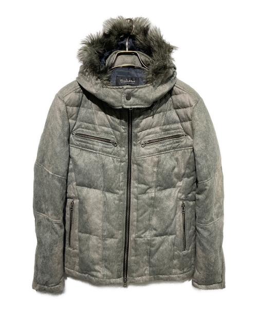 TORNADO MART（トルネードマート）TORNADO MART (トルネードマート) 00s マイクロスエードダウンジャケット グレー サイズ:XLの古着・服飾アイテム