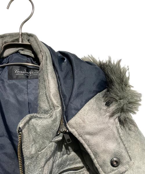 TORNADO MART（トルネードマート）TORNADO MART (トルネードマート) 00s マイクロスエードダウンジャケット グレー サイズ:XLの古着・服飾アイテム