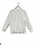 Salvatore Ferragamoサルヴァトーレ フェラガモ）の古着「ガンチーニジャガードパイルスウェット」｜ホワイト