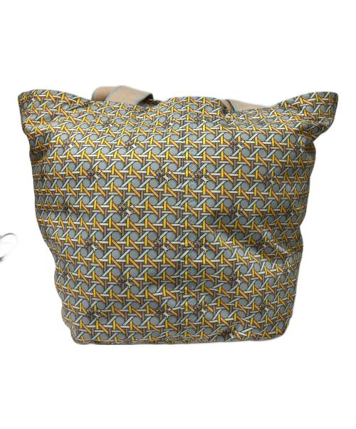 TORY BURCH（トリーバーチ）TORY BURCH (トリーバーチ) 総柄トートバッグ グリーン×イエローの古着・服飾アイテム