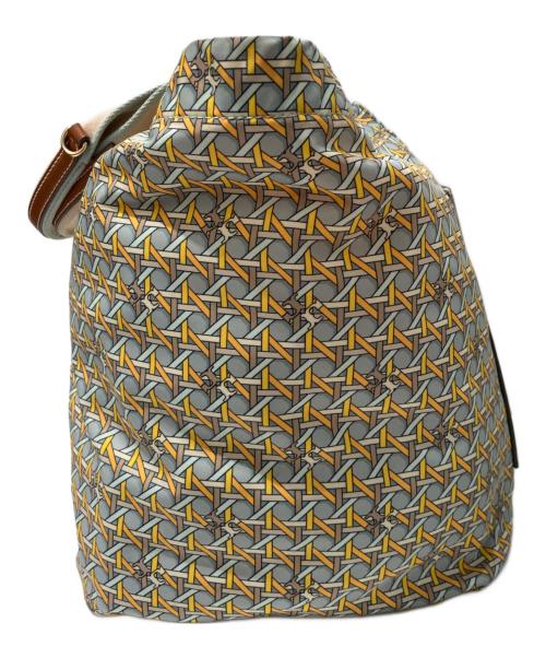 TORY BURCH（トリーバーチ）TORY BURCH (トリーバーチ) 総柄トートバッグ グリーン×イエローの古着・服飾アイテム