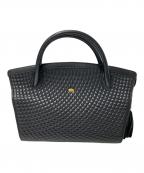 BALLYバリー）の古着「キルティングレザーハンドバッグ」｜ブラック