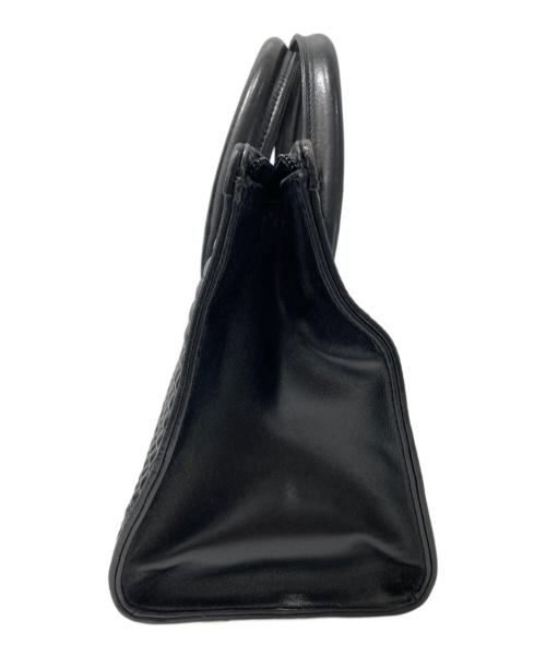 BALLY（バリー）BALLY (バリー) キルティングレザーハンドバッグ ブラックの古着・服飾アイテム