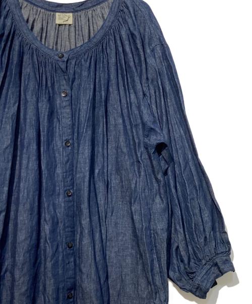 orSlow（オアスロウ）orSlow (オアスロウ) コットンリネンスモックワンピース インディゴ サイズ:Freeの古着・服飾アイテム