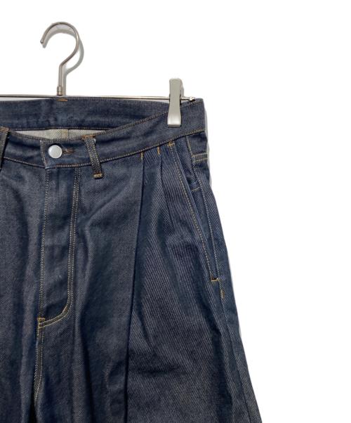SUBLATIONS（サブレーションズ）SUBLATIONS (サブレーションズ) 2TUCK WIDE DENIM PANTS インディゴ サイズ:1の古着・服飾アイテム