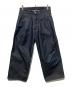SUBLATIONS（サブレーションズ）の古着「2TUCK WIDE DENIM PANTS」｜インディゴ