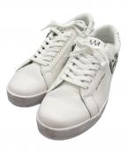 via SANGACIO×Jean-Michel Basquiatヴィア・サンガチオ×ジャン ミシェル バスキア）の古着「SG8コラボローカットスニーカー」｜ホワイト