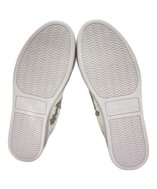 via SANGACIO（ヴィア・サンガチオ）via SANGACIO (ヴィア・サンガチオ) Jean-Michel Basquiat (ジャン ミシェル バスキア) SG8コラボローカットスニーカー ホワイト サイズ:US8の古着・服飾アイテム