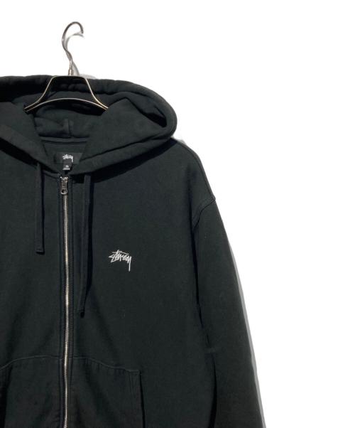 stussy（ステューシー）stussy (ステューシー) ジップパーカー ブラック サイズ:XLの古着・服飾アイテム