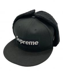 SUPREME×New Era（シュプリーム×ニューエラ）の古着「Box Logo Flight Cap」｜ブラック