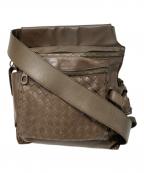 BOTTEGA VENETAボッテガベネタ）の古着「イントレチャートレザーウエストポーチ」｜ブラウン