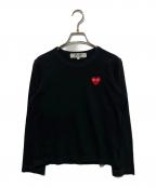PLAY COMME des GARCONSプレイコムデギャルソン）の古着「長袖カットソー」｜ブラック