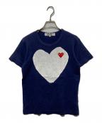 PLAY COMME des GARCONSプレイコムデギャルソン）の古着「Tシャツ」｜ネイビー
