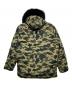 A BATHING APE (ア ベイシング エイプ) 1ST CAMO FUR DOWN HOODIE JACKET N-3B グリーン×ブラック サイズ:XL：32000円