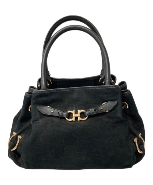 Salvatore Ferragamo（サルヴァトーレ フェラガモ）Salvatore Ferragamo (サルヴァトーレ フェラガモ) ダブルガンチーニトートバッグ ブラックの古着・服飾アイテム