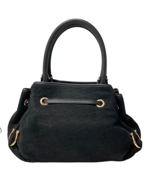 Salvatore Ferragamo（サルヴァトーレ フェラガモ）Salvatore Ferragamo (サルヴァトーレ フェラガモ) ダブルガンチーニトートバッグ ブラックの古着・服飾アイテム