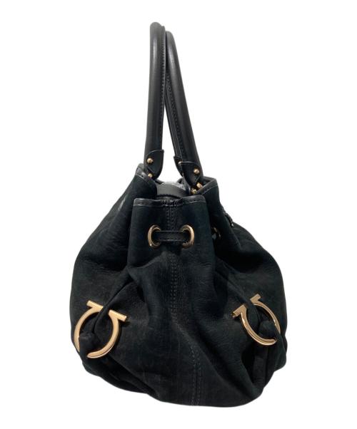 Salvatore Ferragamo（サルヴァトーレ フェラガモ）Salvatore Ferragamo (サルヴァトーレ フェラガモ) ダブルガンチーニトートバッグ ブラックの古着・服飾アイテム