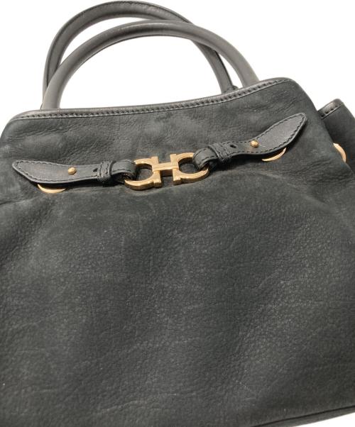 Salvatore Ferragamo（サルヴァトーレ フェラガモ）Salvatore Ferragamo (サルヴァトーレ フェラガモ) ダブルガンチーニトートバッグ ブラックの古着・服飾アイテム