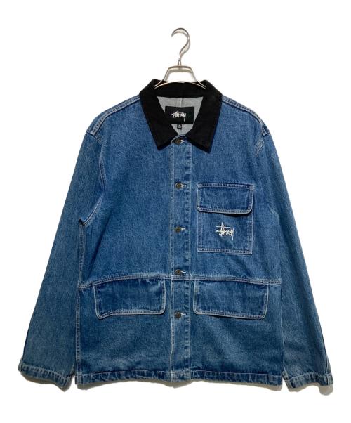 stussy（ステューシー）stussy (ステューシー) Denim Chore Coat ブルー サイズ:Mの古着・服飾アイテム