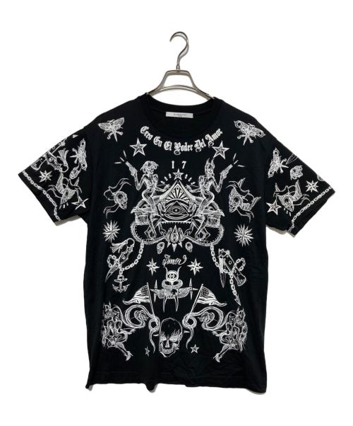 GIVENCHY（ジバンシィ）GIVENCHY (ジバンシィ) 総柄プリントTシャツ ブラック サイズ:Sの古着・服飾アイテム