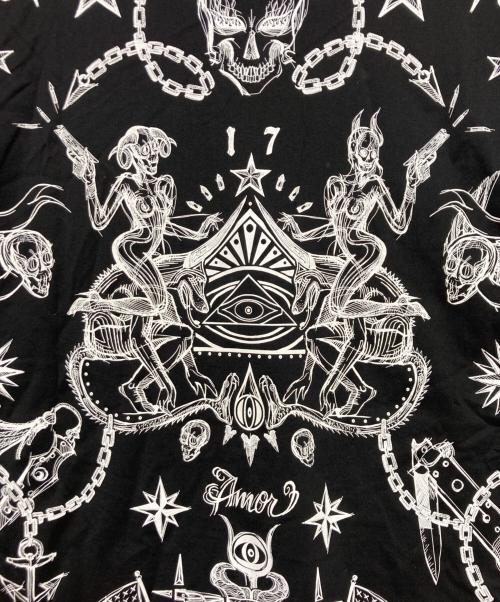 GIVENCHY（ジバンシィ）GIVENCHY (ジバンシィ) 総柄プリントTシャツ ブラック サイズ:Sの古着・服飾アイテム