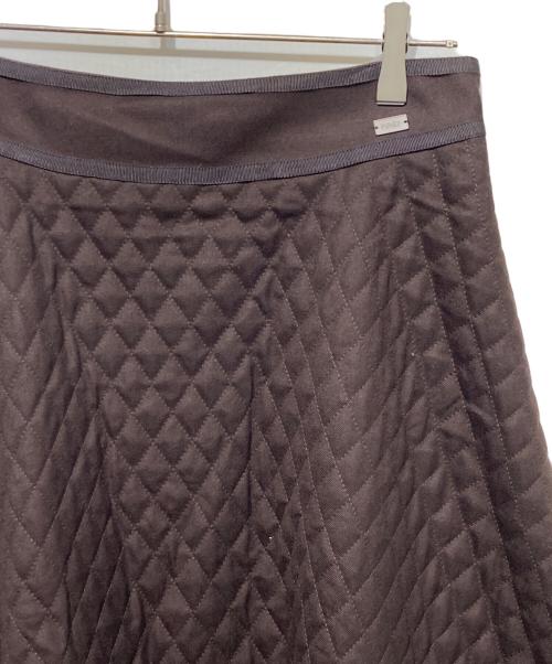 FOXEY（フォクシー）FOXEY (フォクシー) CROSS FLAREキルティングスカート ブラウン サイズ:42の古着・服飾アイテム