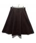 FOXEY (フォクシー) CROSS FLAREキルティングスカート ブラウン サイズ:42：16000円