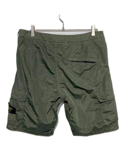 STONE ISLAND（ストーンアイランド）STONE ISLAND (ストーンアイランド) シアサッカーナイロンメタルショーツ カーキ サイズ:W33の古着・服飾アイテム