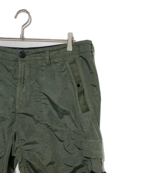 STONE ISLAND（ストーンアイランド）STONE ISLAND (ストーンアイランド) シアサッカーナイロンメタルショーツ カーキ サイズ:W33の古着・服飾アイテム