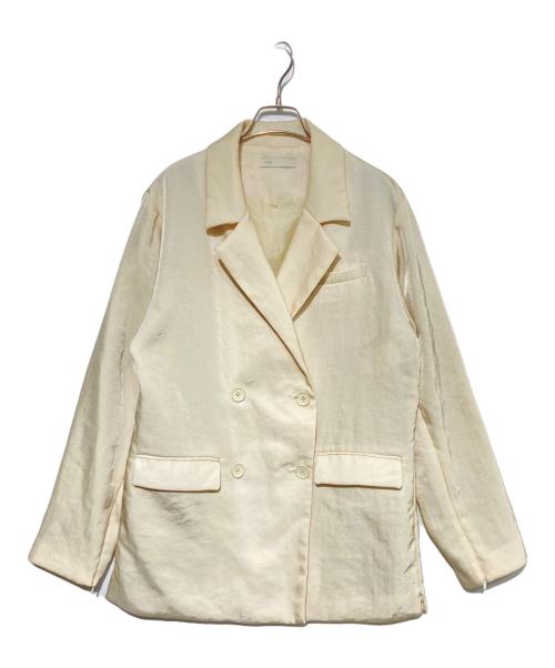 ENOF（イナフ）enof (イナフ) twill slit jacket ホワイト サイズ:Lの古着・服飾アイテム