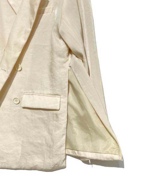 ENOF（イナフ）enof (イナフ) twill slit jacket ホワイト サイズ:Lの古着・服飾アイテム