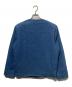 STUDIO DOE (スタジオドゥ) ボーイッシュラウンドネックデニムツイードジャケット ブルー サイズ:Ｍ：7000円