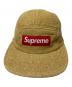 中古・古着 SUPREME (シュプリーム) GLITTER Terry Camp Cap ゴールド：5000円