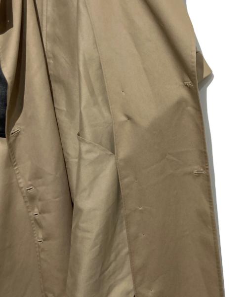 Ameri（アメリ）AMERI (アメリ) TRENCH MULTI WAY LONG VEST ブラック×ベージュ サイズ:Mの古着・服飾アイテム