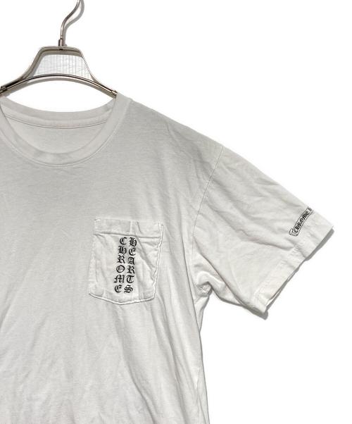 CHROME HEARTS（クロムハーツ）CHROME HEARTS (クロムハーツ) LOGO POCKE TEE ホワイト サイズ:Lの古着・服飾アイテム
