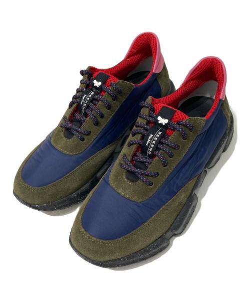 WEEKEND Max Mara（ウィークエンド マックスマーラ）WEEKEND Max Mara (ウィークエンド マックスマーラ) ローカットスニーカー ネイビー×カーキ サイズ:38の古着・服飾アイテム