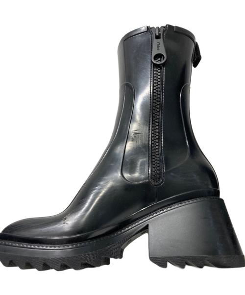 Chloe（クロエ）Chloe (クロエ) クロエ ベティ ラウンドトゥブーツ ブラック サイズ:36の古着・服飾アイテム