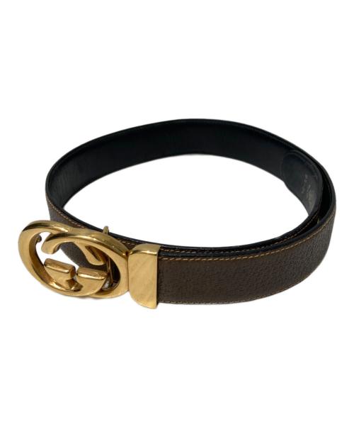 GUCCI（グッチ）GUCCI (グッチ) GGバックルベルト ブラウンの古着・服飾アイテム